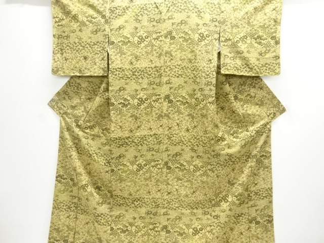JAPANESE KIMONO / JODAI TSUMUGI / FLOWER & BIRD